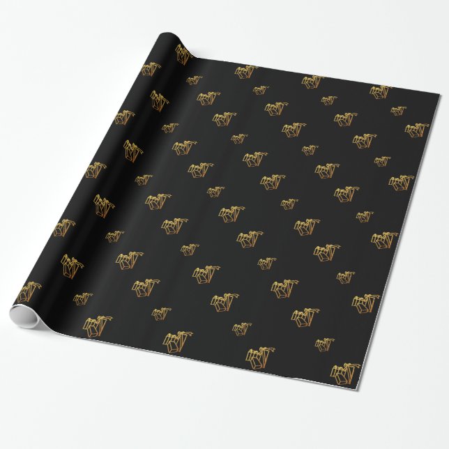 Regalo Golden Presenta papel de ajuste (Desenrollado)