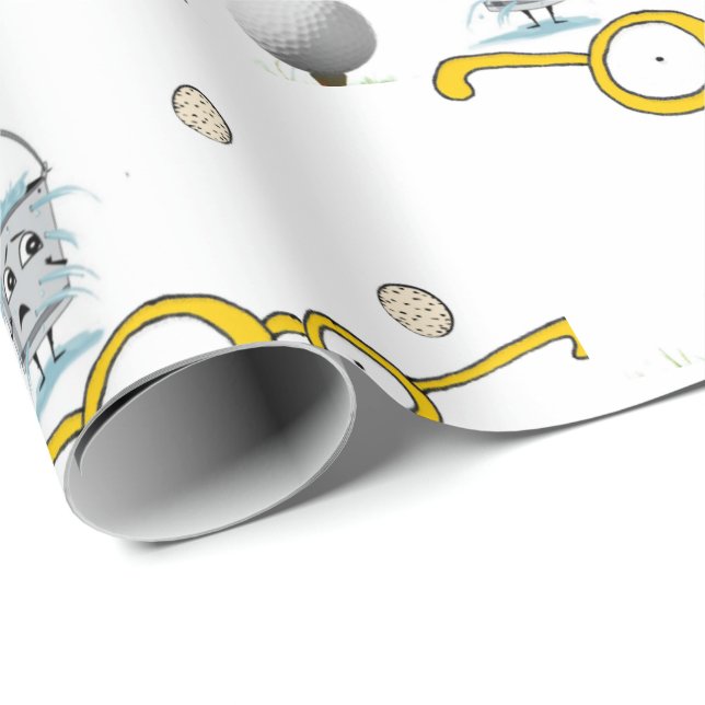 Regalo Golfer de papel de envolvimiento (Esquina del rollo)