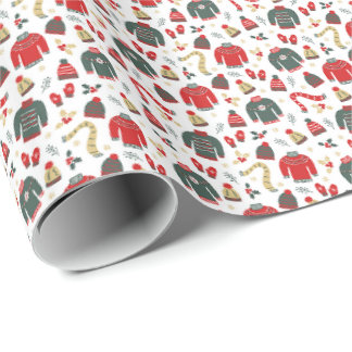 Regalo Gorras de sudadera y Mitones Papel de envolvimient