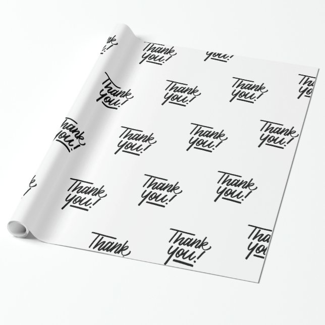 Regalo Gracias papel de embalaje (Desenrollado)