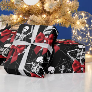 Regalo Gracioso baile Skelton y papel de envolvimiento de