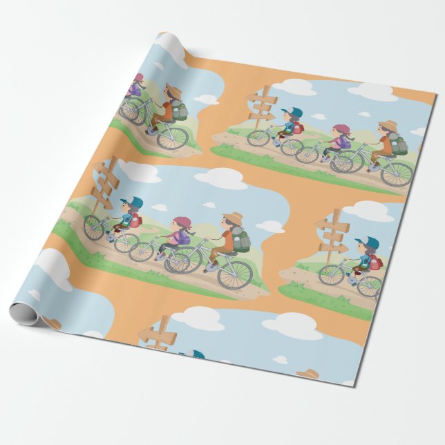 Regalo Gran Papel de envolvimiento para ciclismo al aire  (Desenrollado)