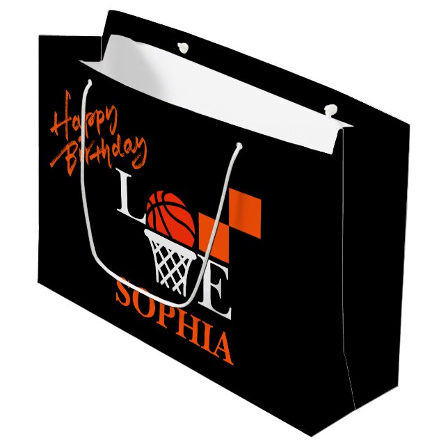 Regalo Grande Baloncesto Swoosh Black Birday Gran Bolsa de Regal (Angulo Anverso)