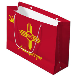 Regalo Grande Bandera de Albuquerque, Nuevo México Gran Bolsa de