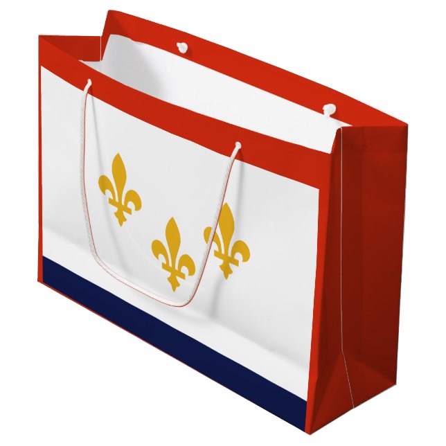 Regalo Grande Bandera de Nueva Orleans, Louisiana Gran Bolsa de  (Angulo Anverso)