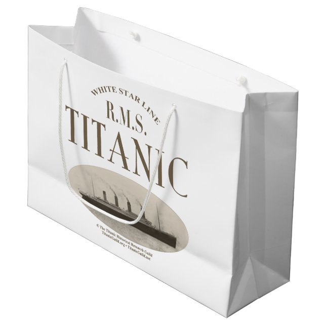 Regalo Grande Barco fantasma Titanic RMS Sepia Gran Bolsa de Reg (Angulo Anverso)