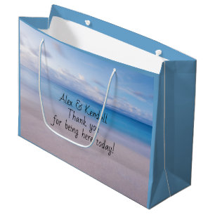 Regalo Grande Bolsa de bienvenida para Boda de papel de escena d