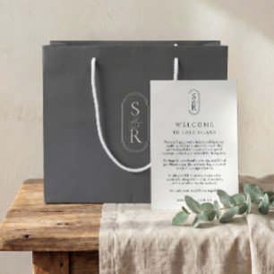 Regalo Grande Bolsa de bienvenida para boda personalizada de col
