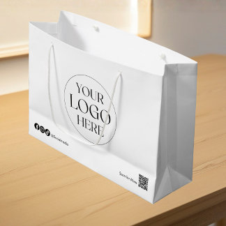 Regalo Grande Bolsa de compras personalizada con logotipo de emp