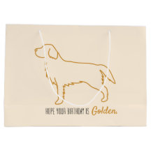 Bolsa de cumpleaños de Golden Retriever