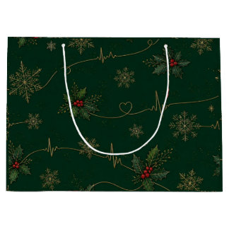Regalo Grande Bolsa de Navidad de electrocardiograma ECG EKG car