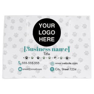 Regalo Grande Bolsa de papel profesional personalizada para nego