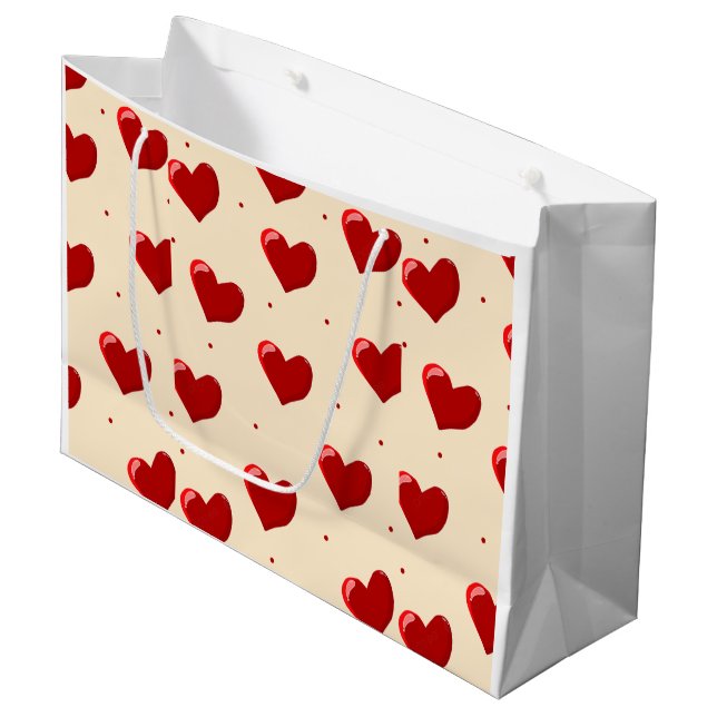 Regalo Grande Bolsa de regalos con tema de amor (Angulo Anverso)