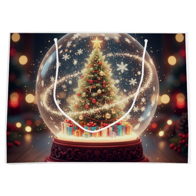 Regalo Grande Bolsa de regalos de Invierno Mágico (Anverso)
