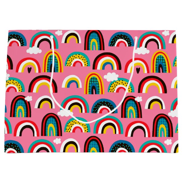 Regalo Grande Bolsa de Regalos de las Arcoiris (Anverso)