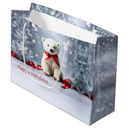 Regalo Grande Bolsa de regalos de Navidad del oso polar