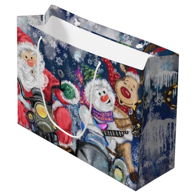 Regalo Grande Bolsa de regalos de Navidad para amigos (Angulo Anverso)