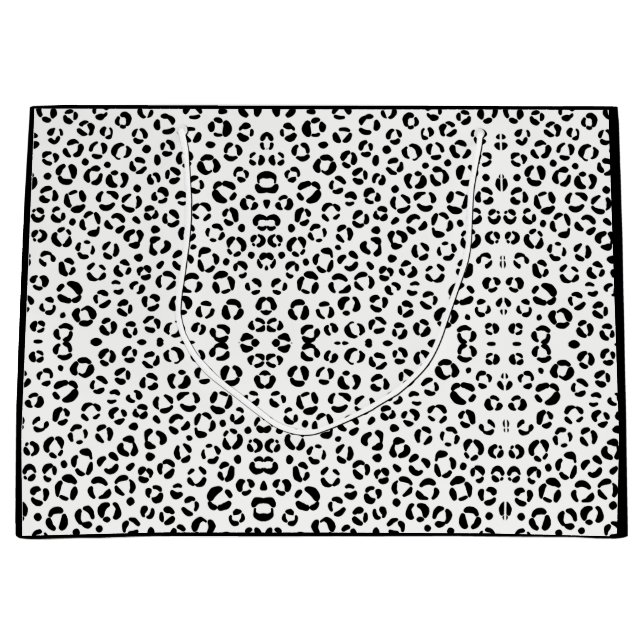 Regalo Grande Bolsa de Sherpa de impresión para animales de B&W (Anverso)