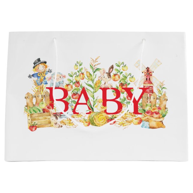 Regalo Grande Campesinos comercializan Baby Shower ・ Bolsa de Re (Anverso)