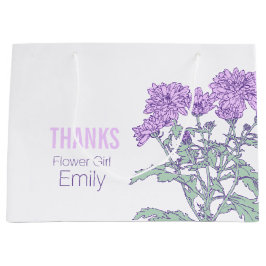 Regalo Grande Chrysanthemum boda flor chica bolsa de favores púr
