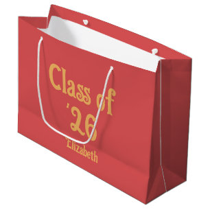 Regalo Grande Clase del '26 Bolsa de Graduación de Estilo Retro