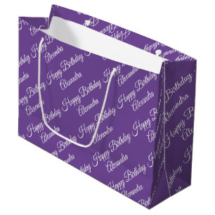 Regalo Grande Crear su propio nombre Chica de cumpleaños bolsa 