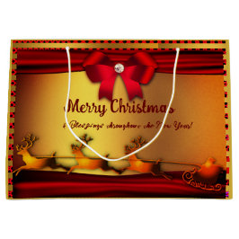 Regalo Grande Feliz Navidad - Bolsa de Regalos de Año Nuevo