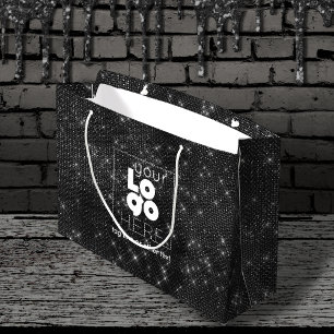 Regalo Grande Logotipo personalizado Bolsa de compra de papel Bl
