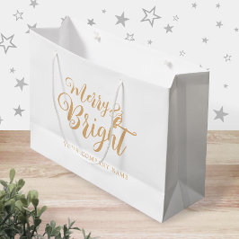 Regalo Grande Navidades merry y brillantes Empresa Bolsa de Rega