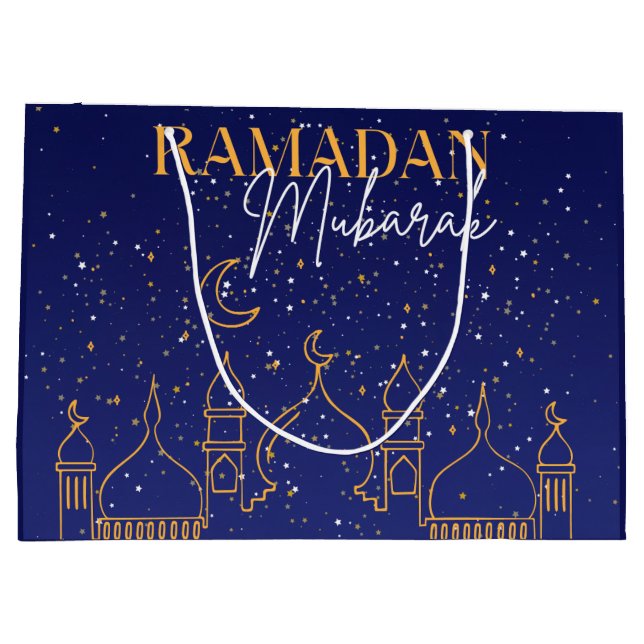 Regalo Grande Noche estrellada Ramadán Mubarak Ramadan Bolsa de  (Reverso)