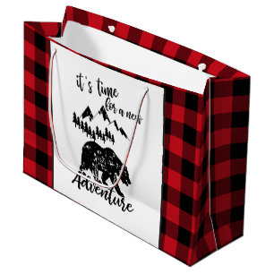 Regalo Grande Nueva bolsa de fiesta de oso negro de aventura