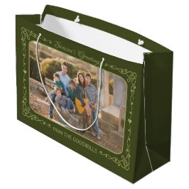 Regalo Grande Personalizado de saludos de temporada Bolsa de reg
