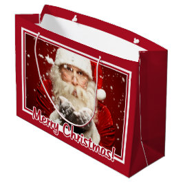 Regalo Grande Santa / TU personalizado FOTOGRÁFICO bolsa de rega