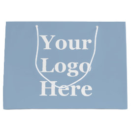 Regalo Grande Su logotipo aquí Plantilla Baby Blue Bolsa de rega