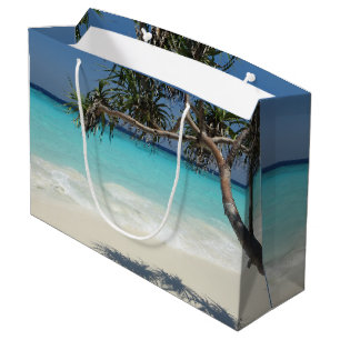 Regalo Grande Sunny Tropical Beach Ocean Paradise Gran Bolsa de
