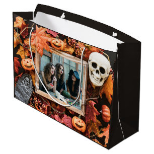 Regalo Grande TU FOTO en el marco de Halloween una gran bolsa de
