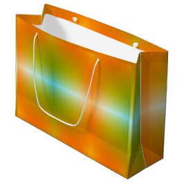 Regalo Grande Una bolsa de compras colorida con naranja vibrante