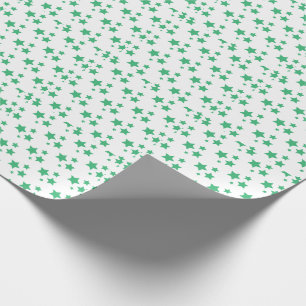 Regalo Green Stars Diseño moderno Papel de ajuste