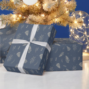 Regalo Gris pizarra   Papel de ajuste de patrón de Laurel