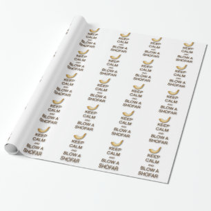 Regalo Guarde la calma y sople un papel de embalaje del