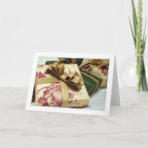 Regalo H de la tarjeta de Navidad