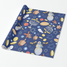 Hanukkah Snowman y Menorah Papel de relleno