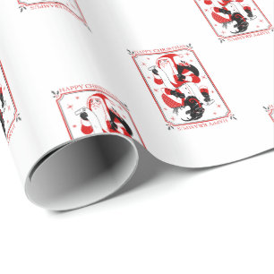 Regalo Hazaña de los reyes de Kristmas. Papel de embalaj