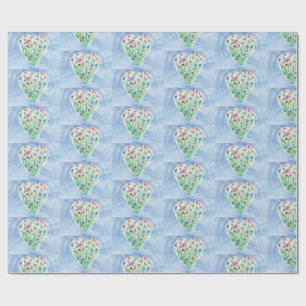 Regalo Heart Garden - Arte infantil para papel de envolvi