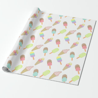 Regalo helado de papel envuelto 