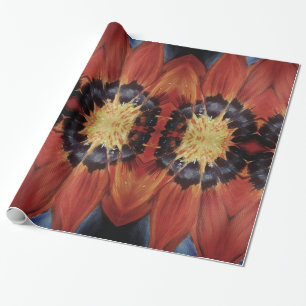 Regalo Hermosa Flor deja papel de envolvimiento de arte