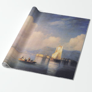 Regalo Hermoso papel de envoltura de pintura de lago
