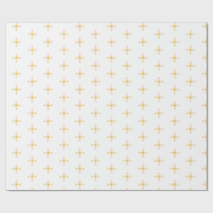 Regalo Hermoso papel de envoltura floral amarillo