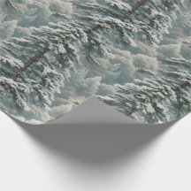 Hermoso Papel de envolvimiento para picar Snowy Sc