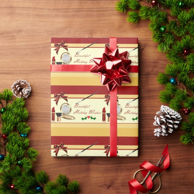 Regalo Hermosos deseos de vacaciones maquillaje Papel env (Regalo de vacaciones)